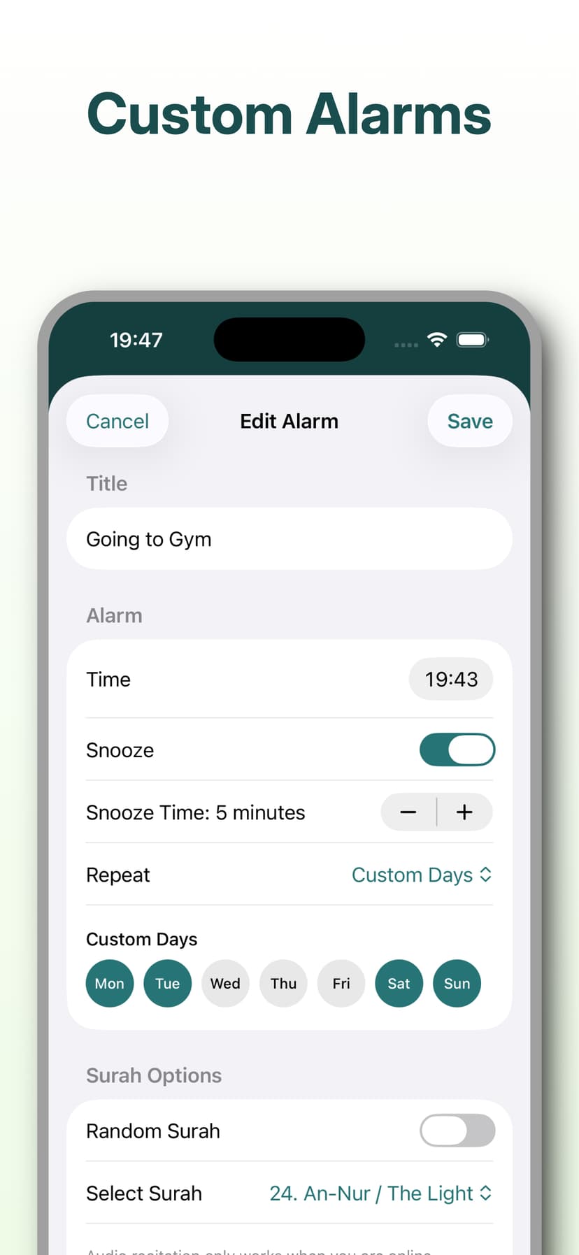 Quran Alarm Screenshot 4